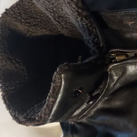 Men's Asos Bomber Leather Jacket - Picture 8 of 15